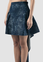 Denim blue Wahoo mini skirt