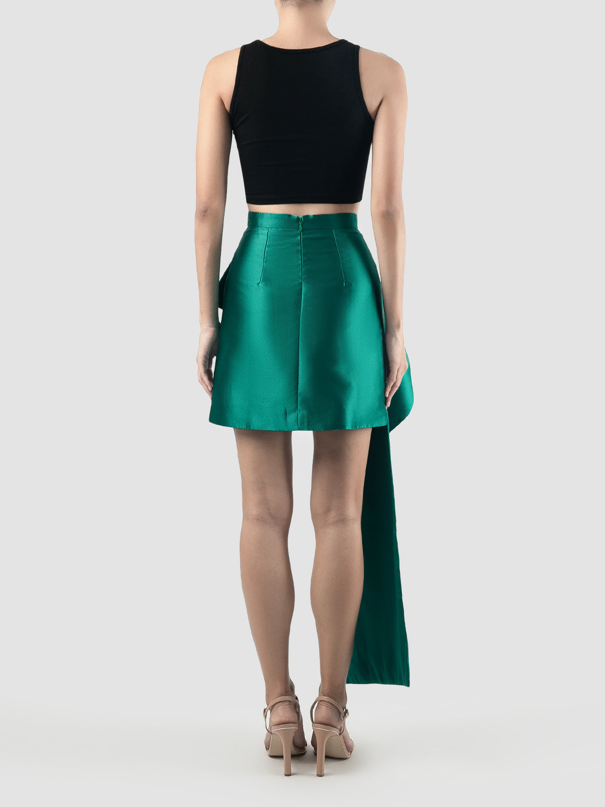 Green Tail mini skirt