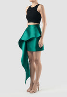 Green Tail mini skirt