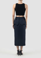 Dark blue Prawn midi skirt