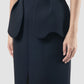 Dark blue Prawn midi skirt