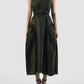 Green Seagull printed maxi dress