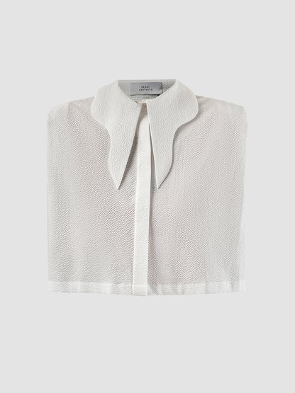 White Clam cropped shirt