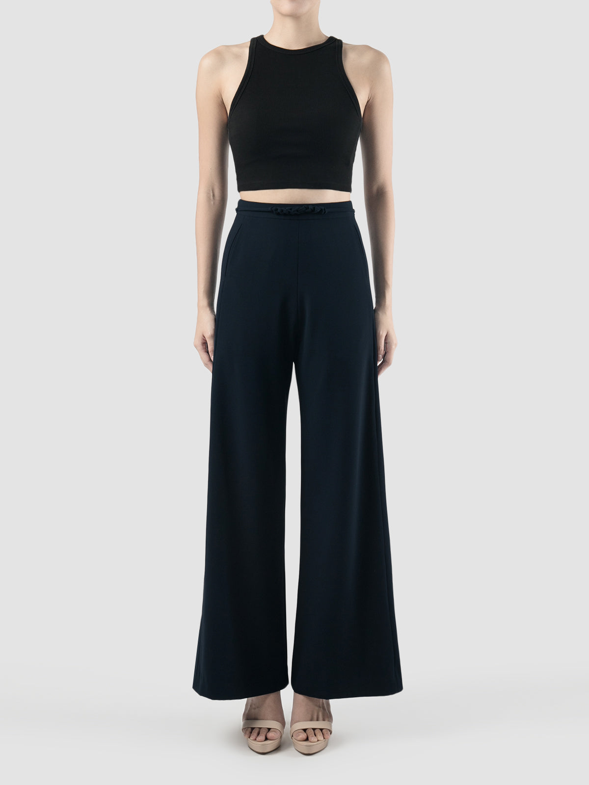 Dark blue Stanza bell-bottom pants