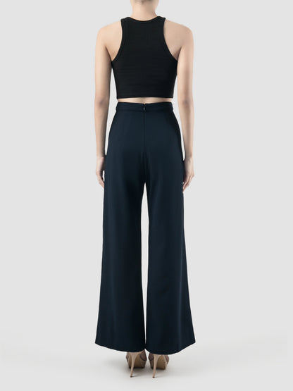 Dark blue Stanza bell-bottom pants