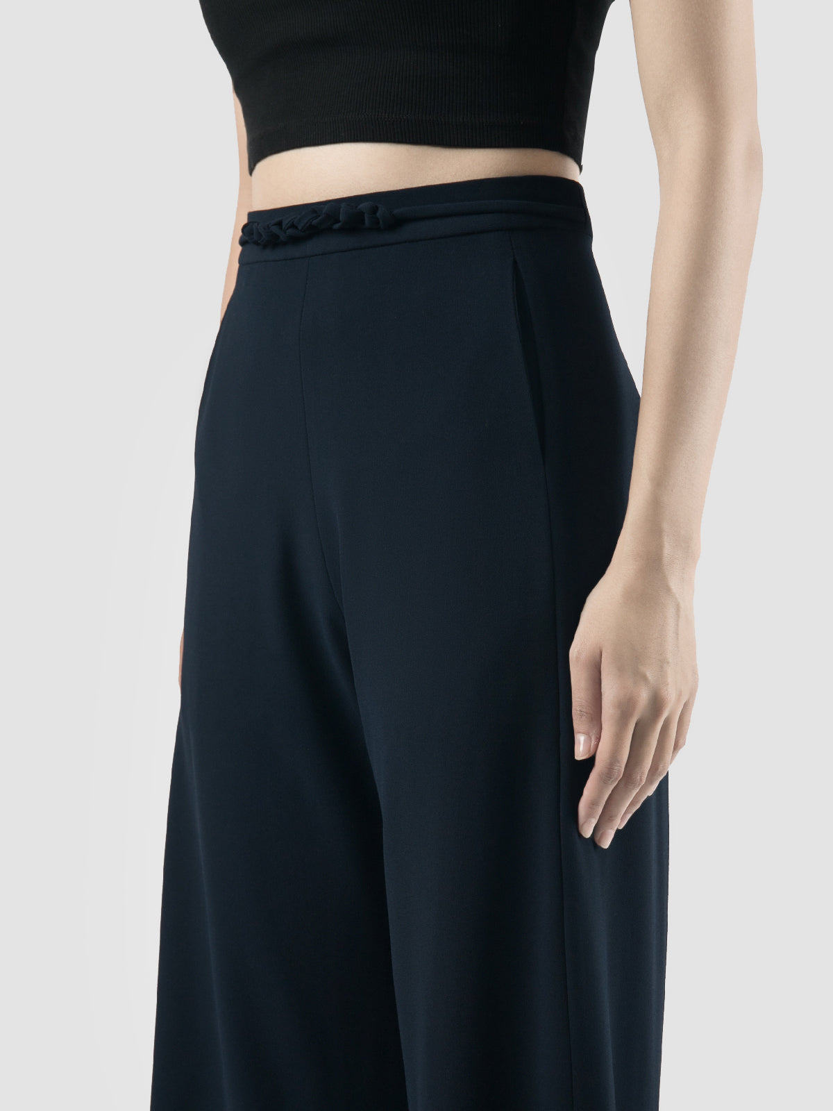 Dark blue Stanza bell-bottom pants