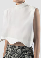 White Chub cropped blouse