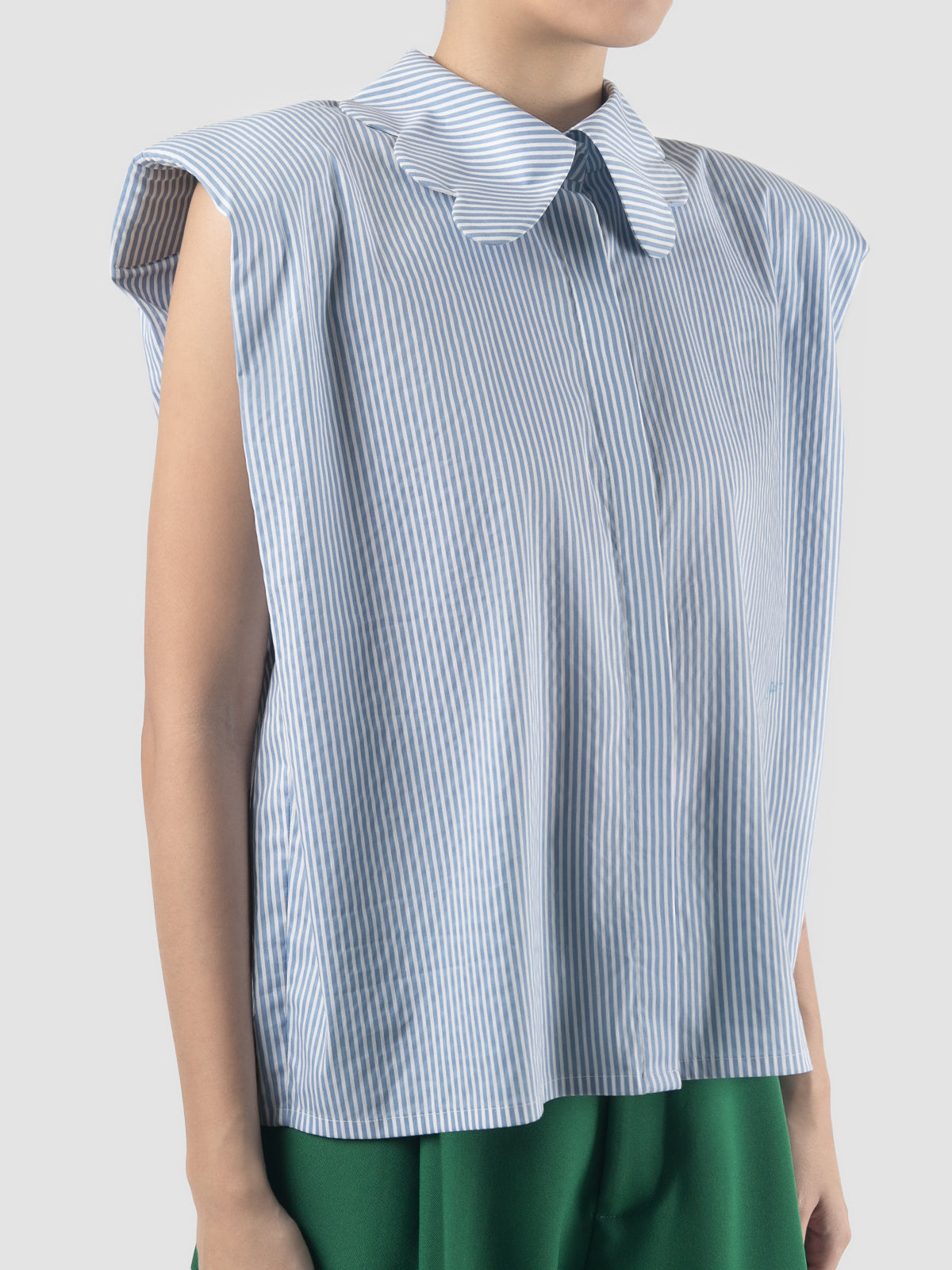 Tenor Shirt In Sky Blue Stripes