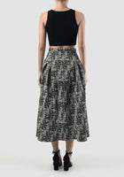 Cod Skirt In Crinkled Black