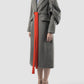 Excavation Long Outerwear In Grey