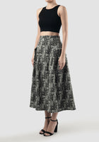 Cod Skirt In Crinkled Black