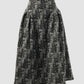 Cod Skirt In Crinkled Black