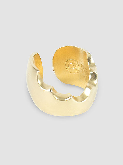 Gold bitten ear cuff