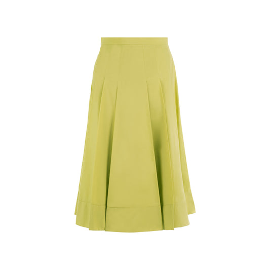 Chartreuse Pruinosa Fold Skirt