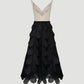 Beige-black Tanabata dress