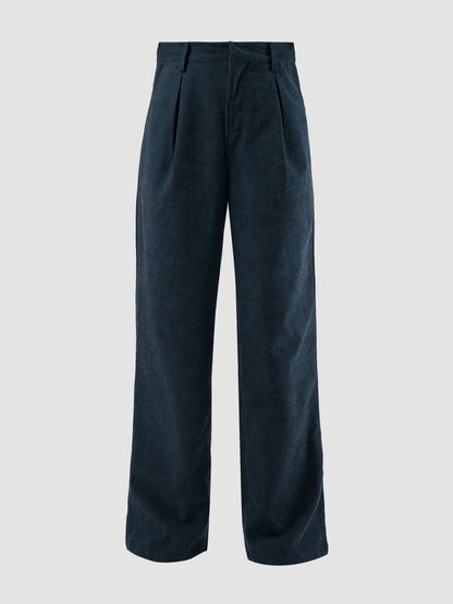 Blue TLS jacquard basic pants