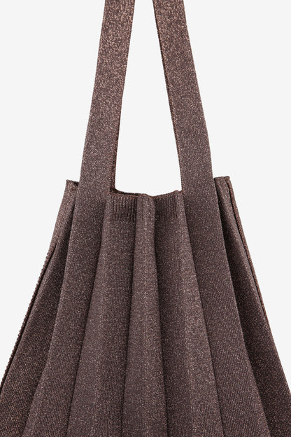 Tote Bag in Glitter Brown