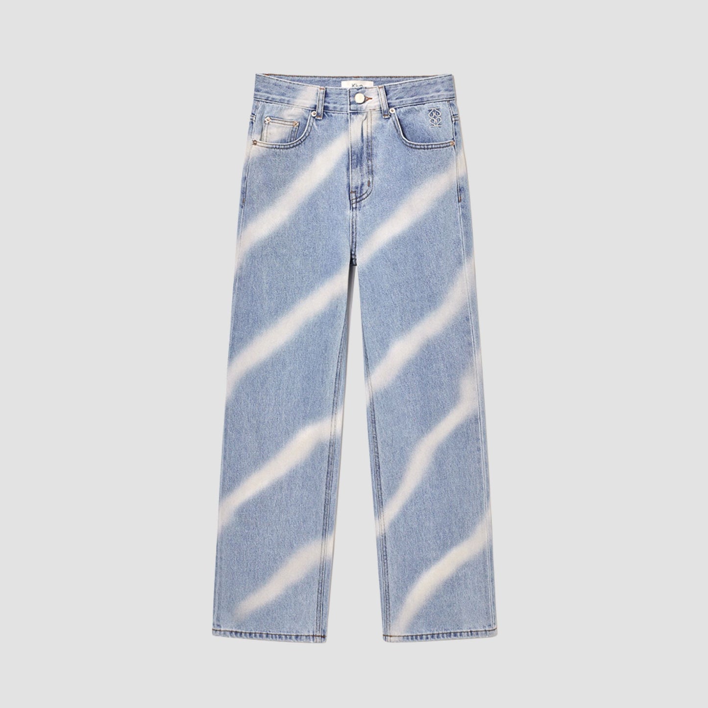 Light blue Oblique high-rise jeans