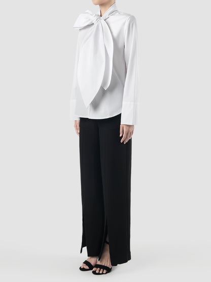 Big Bow white poplin shirt