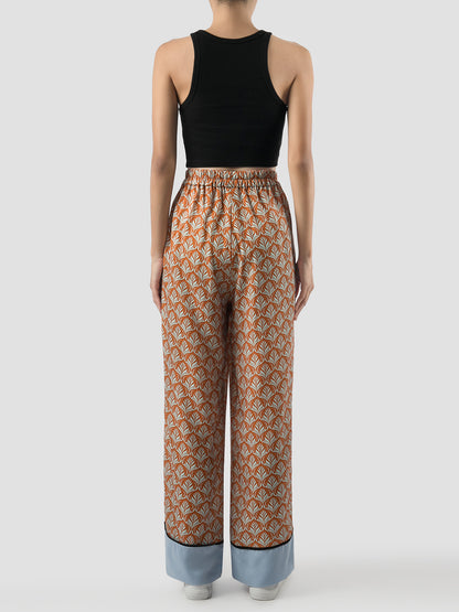 Orange-mint Biva long pants