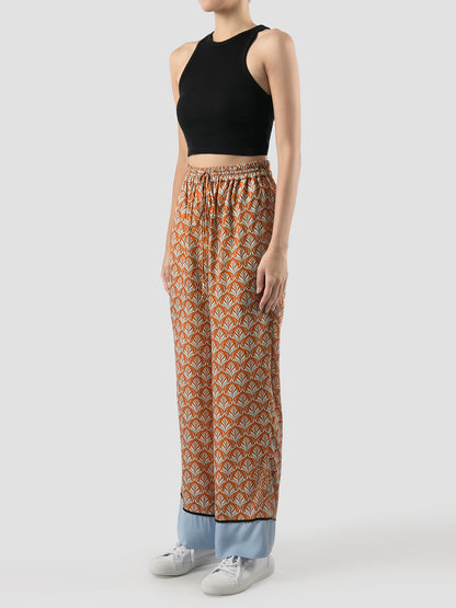 Orange-mint Biva long pants