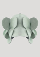 Gnat dusty green scalloped floral hat