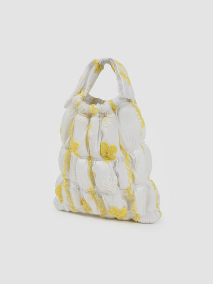 Leya yellow drawstring bag