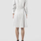 Sola white mini shirt-dress jacket