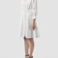 Sola white mini shirt-dress jacket