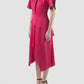 Fuschia Hexa asymmetrical dress