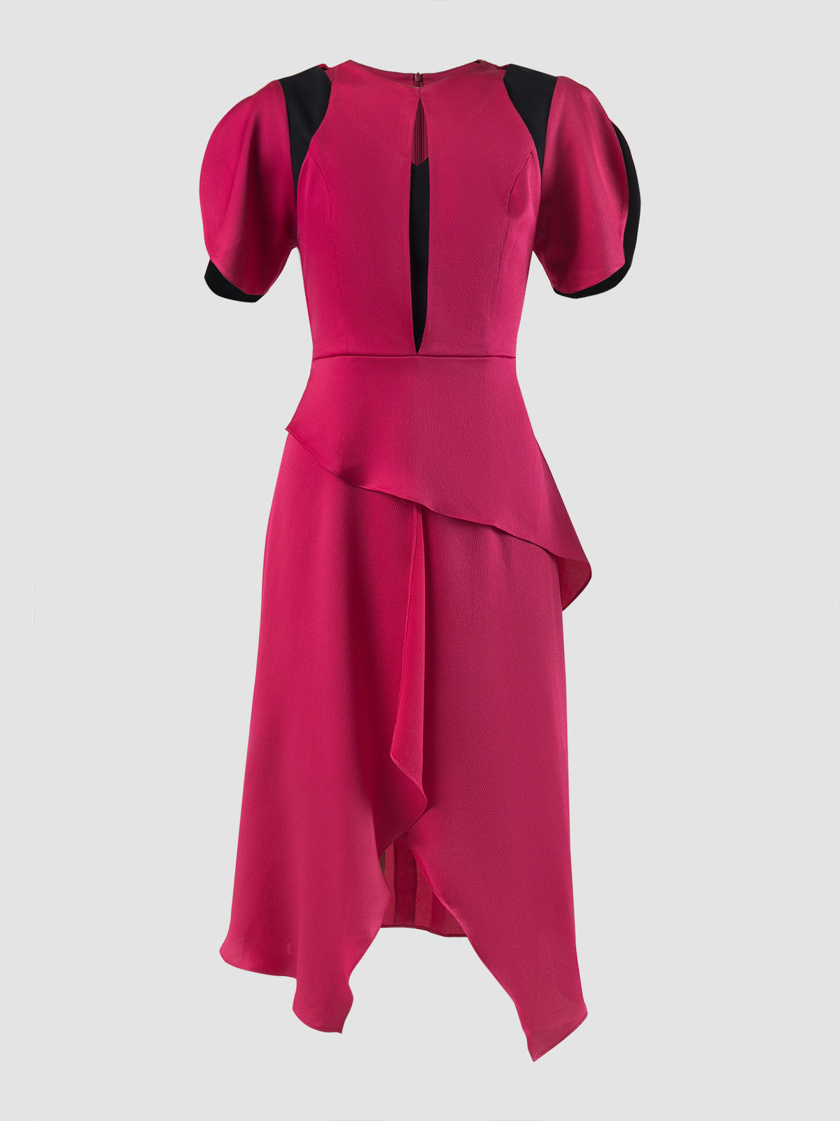 Fuschia Hexa asymmetrical dress