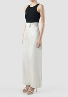 Lava white high-waisted long pants