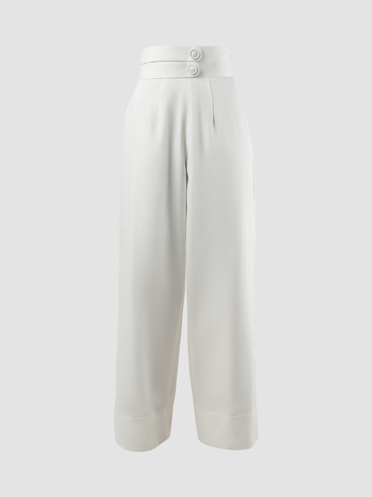 Lava white high-waisted long pants