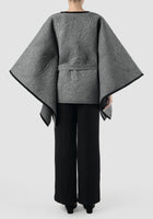 Opsis grey wool cape