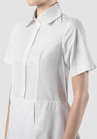 Marin white shirt with peplums