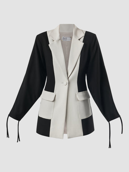 Cosmos two-toned black and white blazer jacket