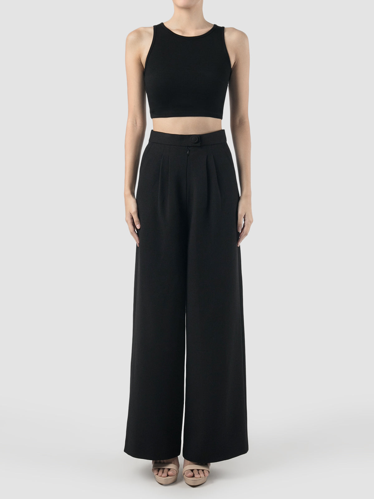 Rubi black wide pants