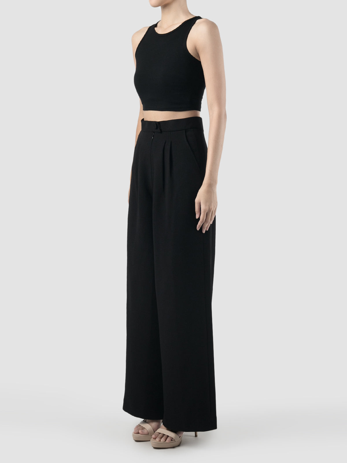 Rubi black wide pants