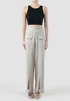 Cosmos light grey straight long pants