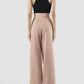 Lava blush pink high-waisted long pants