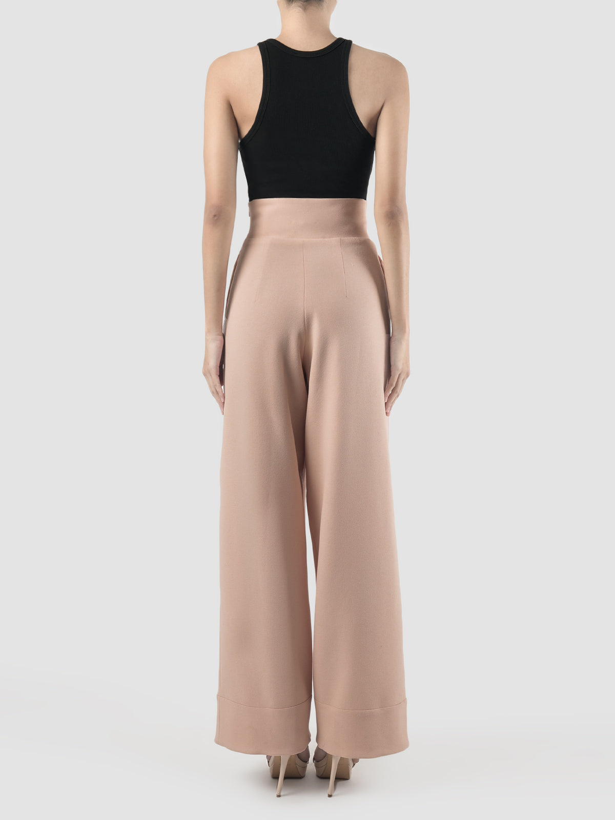 Lava blush pink high-waisted long pants