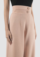 Lava blush pink high-waisted long pants