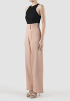 Lava blush pink high-waisted long pants