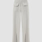 Cosmos light grey straight long pants