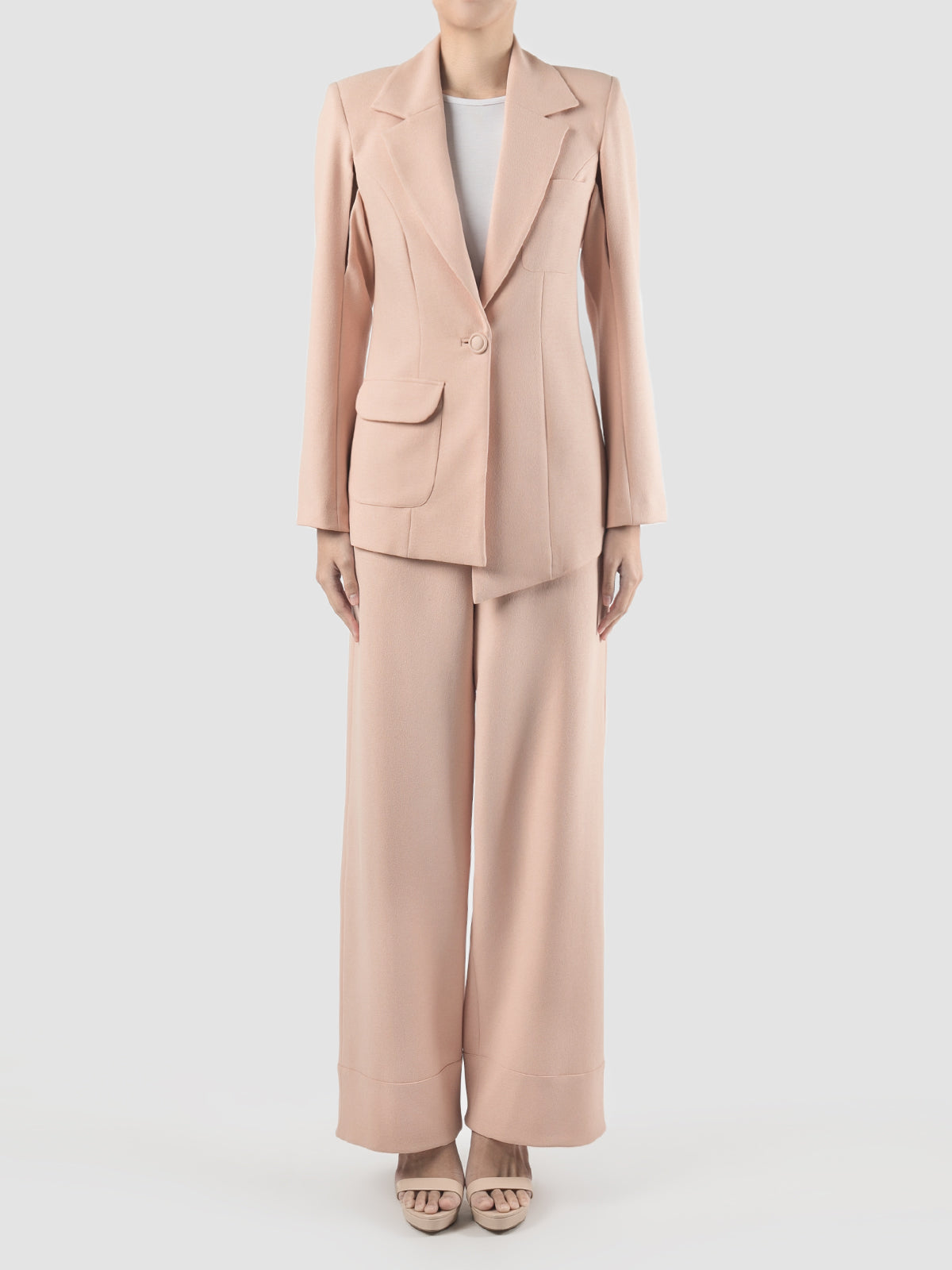 Mono blush suit jacket