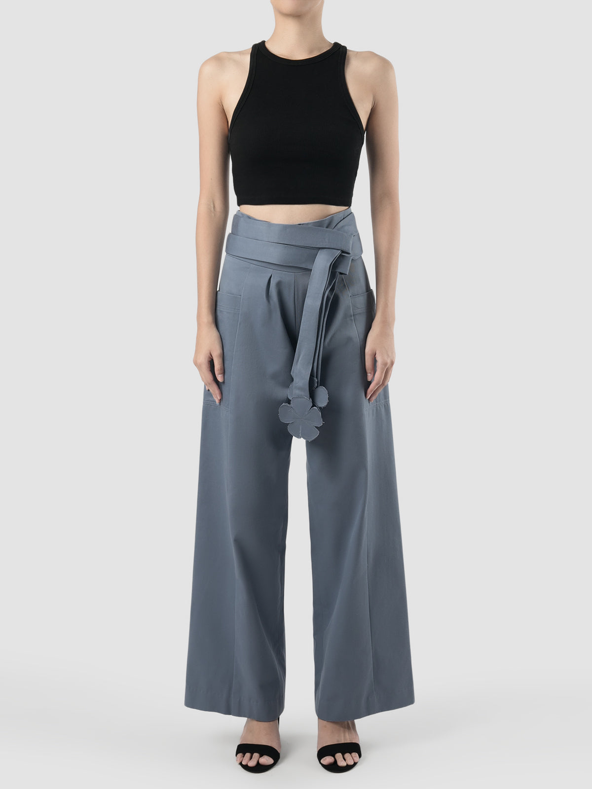 Ren grey wide-legged pants