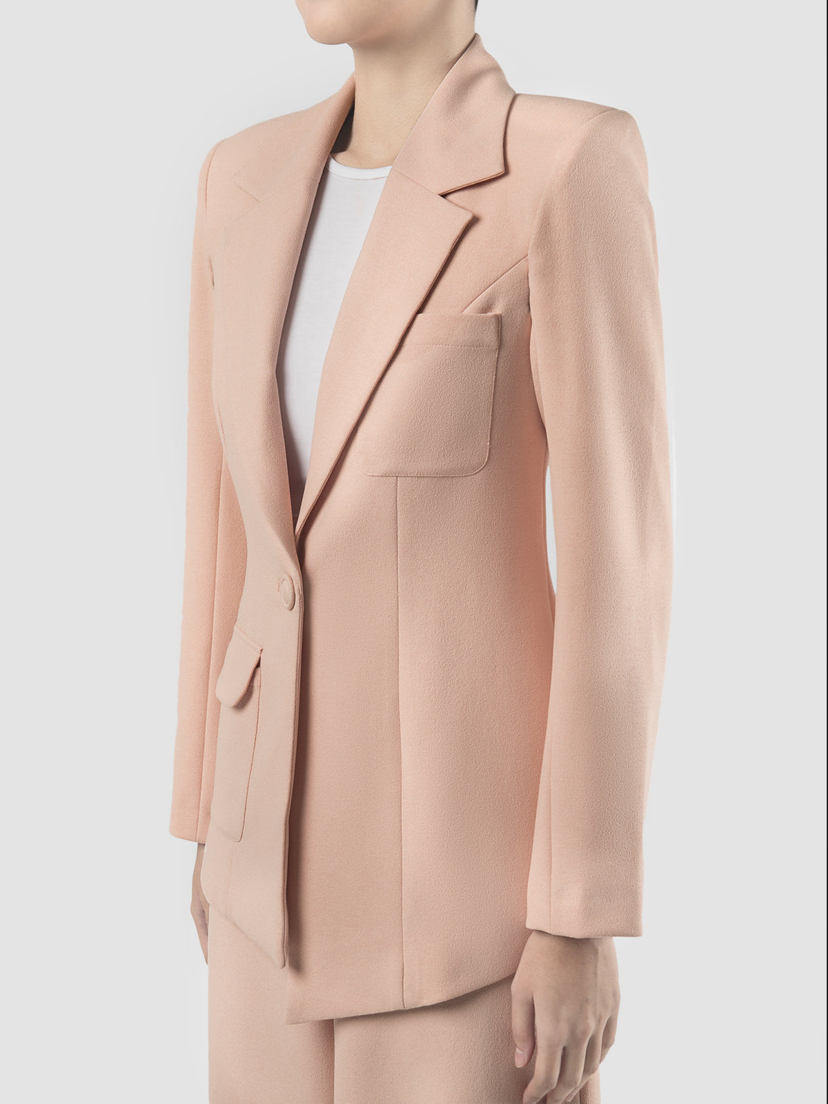 Mono blush suit jacket