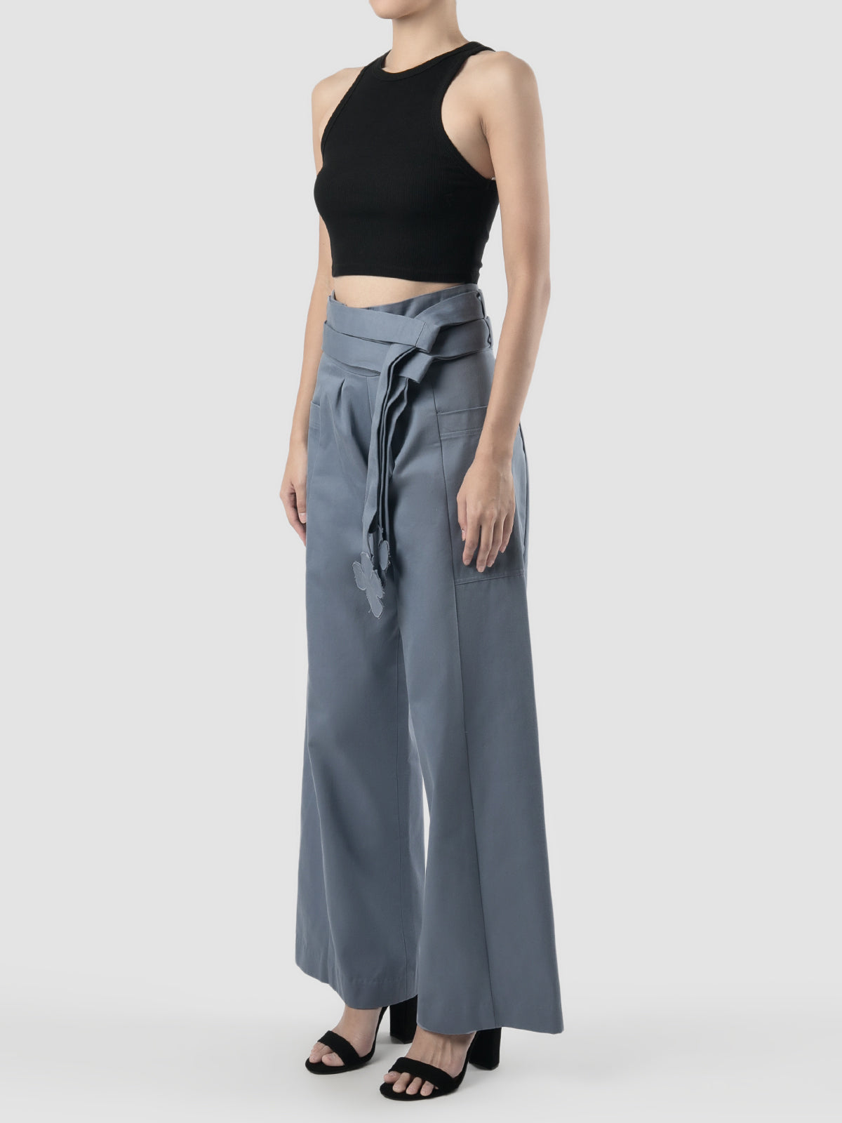 Ren grey wide-legged pants