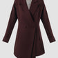 Phal maroon asymmetrical suit jacket