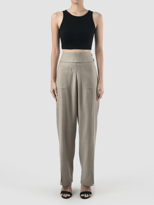 Petal grey straight pants